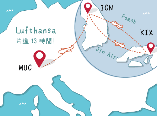 欧州間のLCC以外、海外発券は初なりよ～