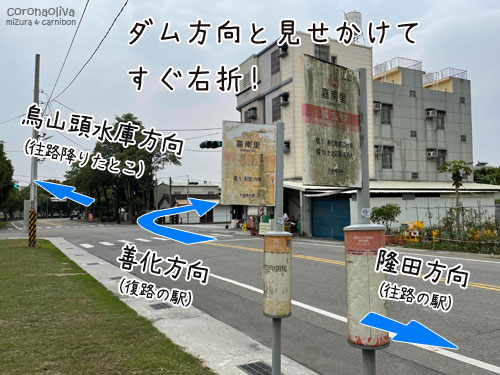 往復で別の駅なのが勘違いを助長させた