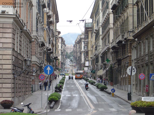 地味にアップダウンが多いジェノヴァ