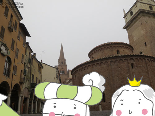 「自撮りとやらはむずかしいですねぇ、カーニボン」「とりあえず名所らしいところは収めておきましょう」