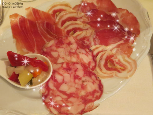 プロシュット盛り合わせは欠かせませんなぁ