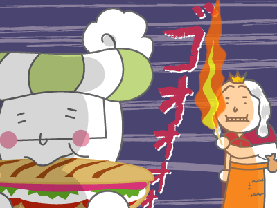 「あの羽を燃やして暖を・・・」「はて、後ろから殺気が・・・」