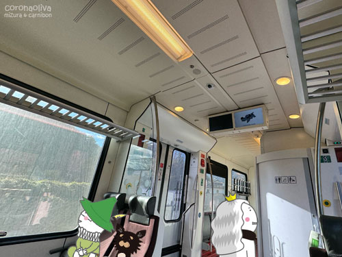 トイレまで！新しくスタイリッシュな電車ですなぁ