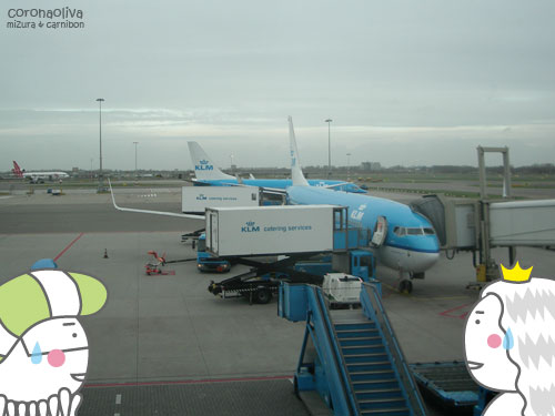 あれが私どもの飛行機ですねぇ。やれ間に合った